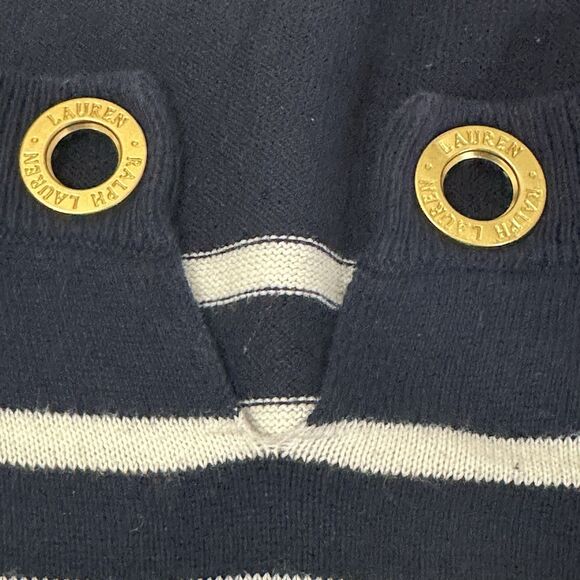 Ralph Lauren Womens Sweater Blue & White Large - Picture 3 of 8